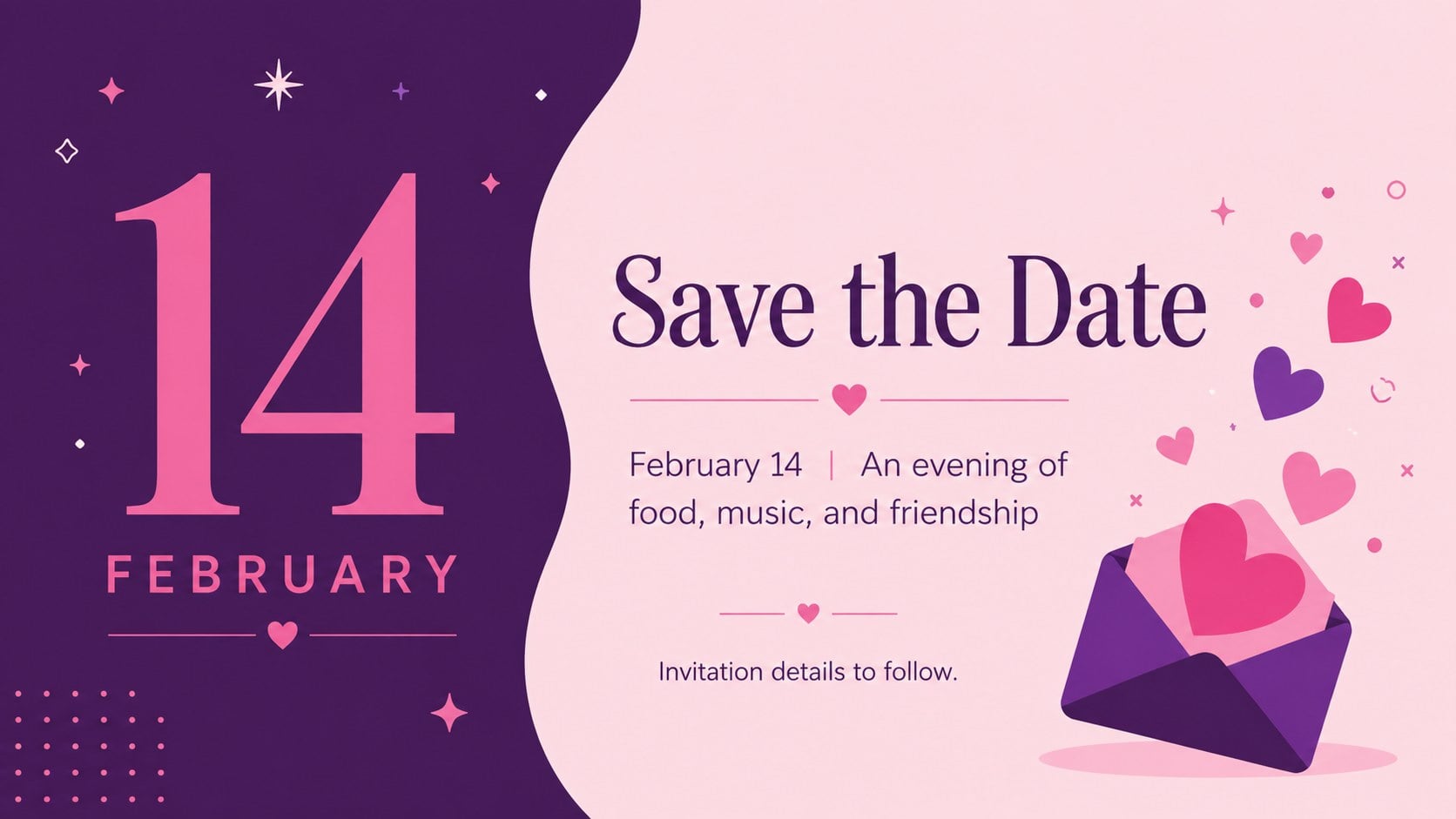 Chic Valentine Celebration Invite Suite presentation template, slide 10