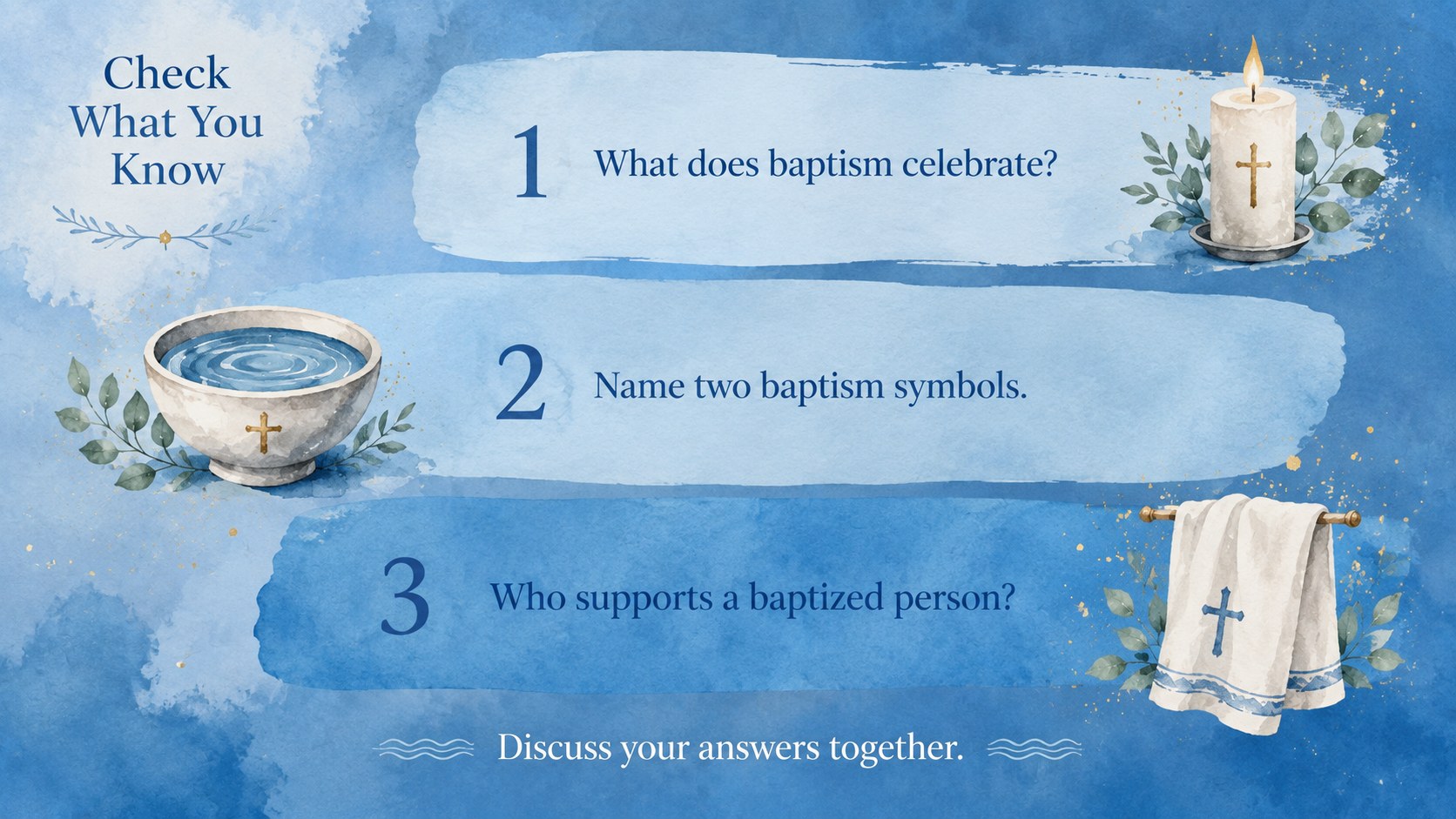 Christian Baptism Teaching Theme presentation template, slide 12