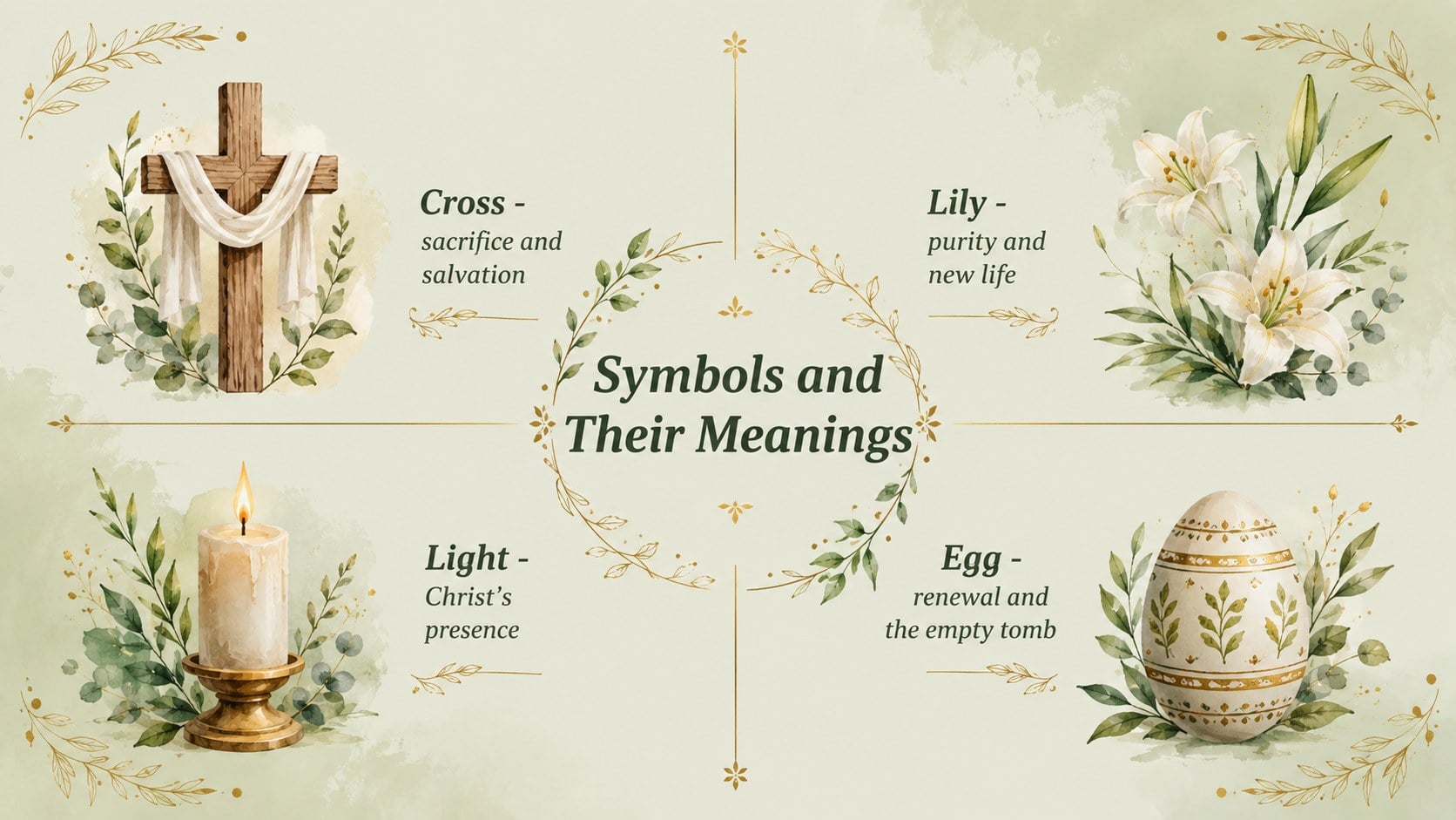 Christian Easter Lesson Deck for Grades 6-8 presentation template, slide 10