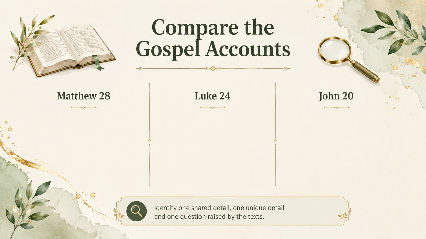 Christian Easter Lesson Deck for Grades 6-8 presentation template, slide 12