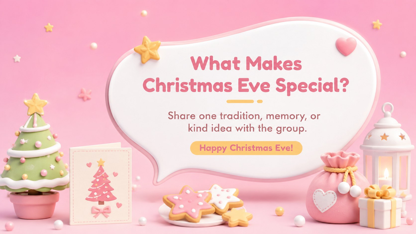 Modelo de apresentação Atividades Infantis para Véspera de Natal: Diversão em 3D Pastel, slide 4