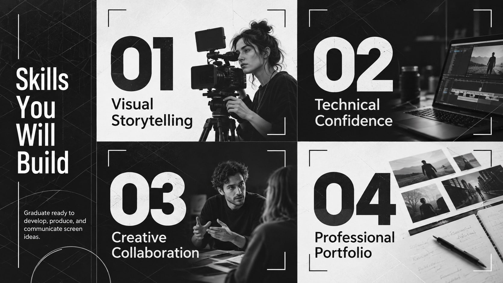 Cinematic Studies Degree Pitch Deck presentation template, slide 11