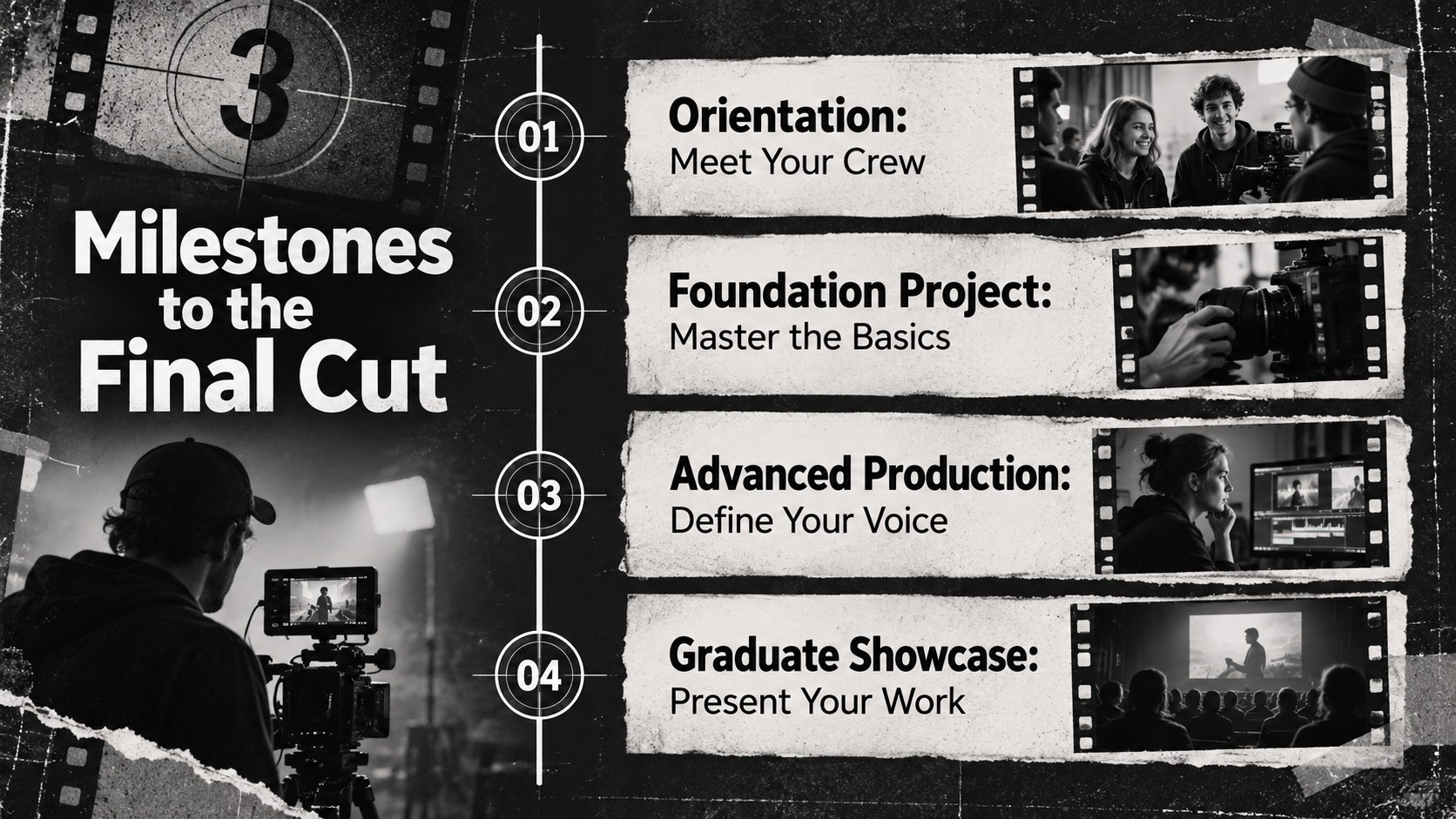 Cinematic Studies Degree Pitch Deck presentation template, slide 14