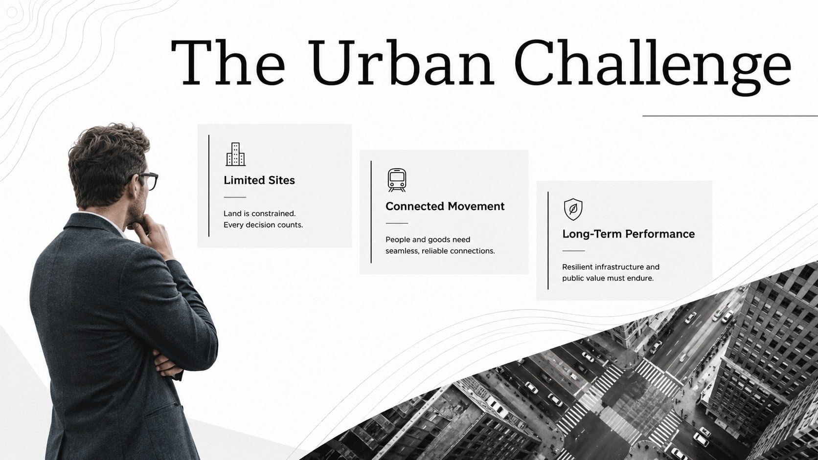 Modelo de apresentação Portfólio de Projetos Urbanos, slide 4