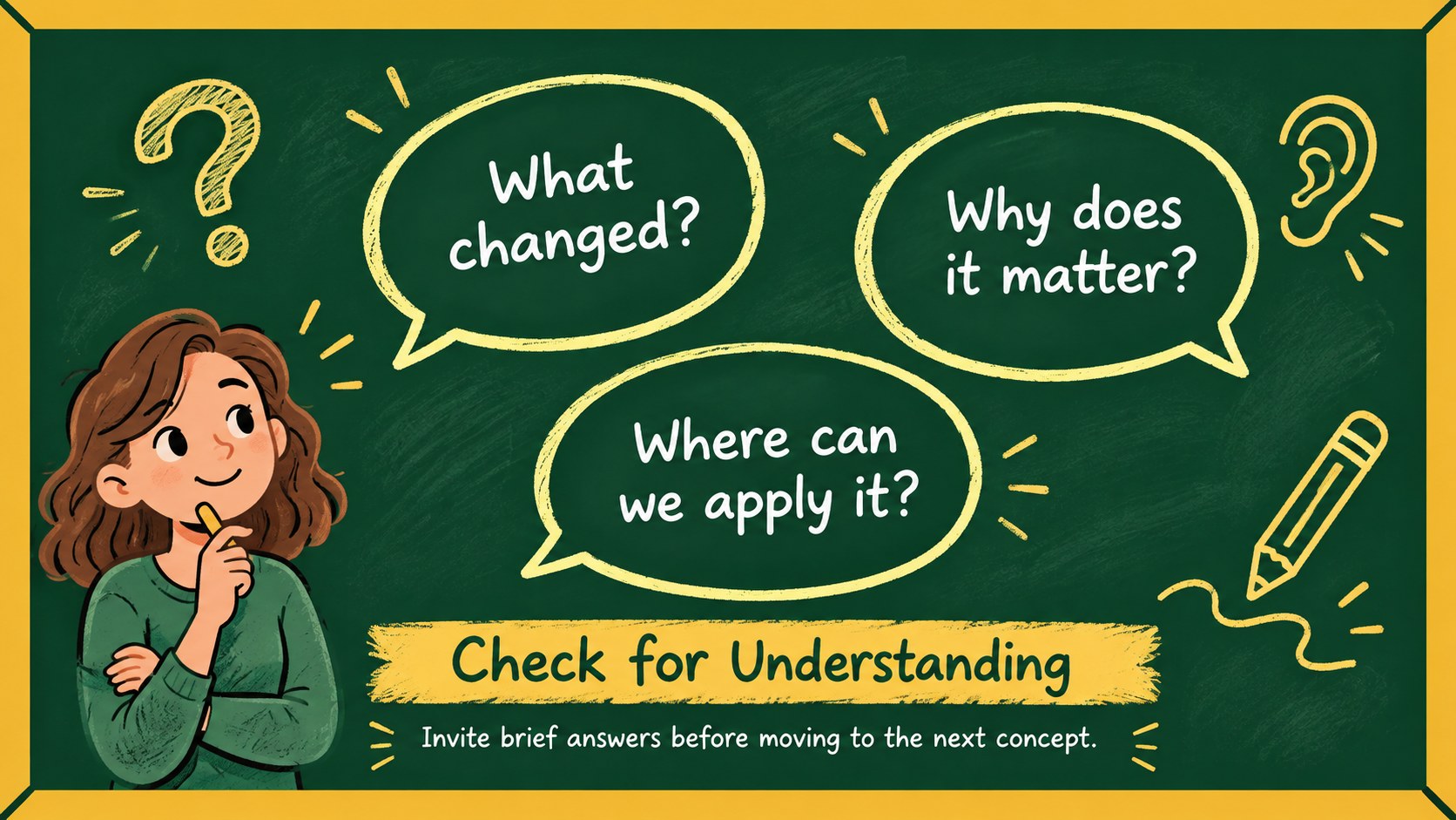 Classroom Chalkboard Visual Data Deck presentation template, slide 11