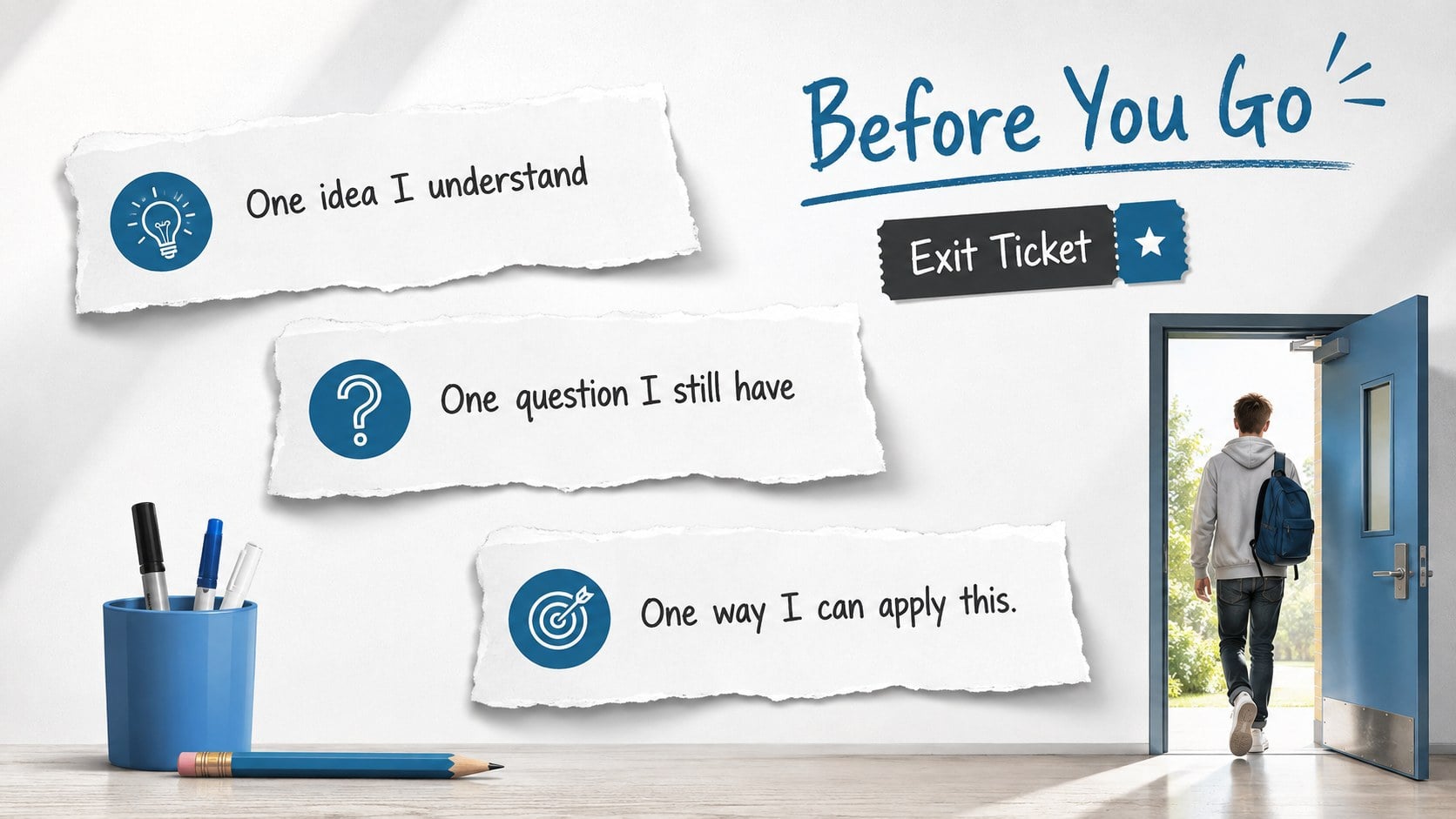 Classroom Markerboard Lesson Deck presentation template, slide 15