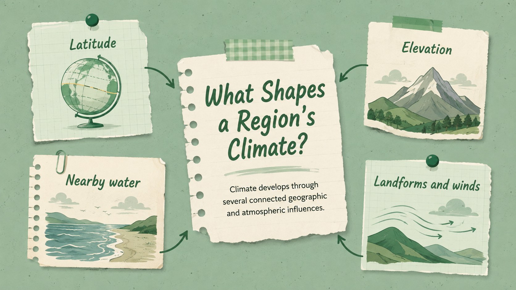 Climate and Weather Notebook Lesson Deck presentation template, slide 10