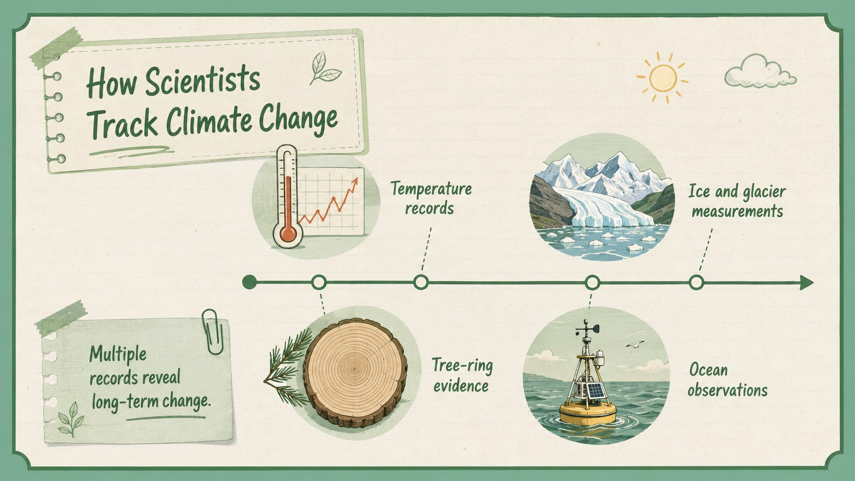 Climate and Weather Notebook Lesson Deck presentation template, slide 11