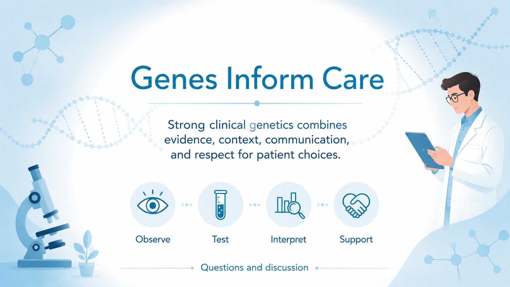 Clinical Genetics Teaching Deck presentation template, slide 15