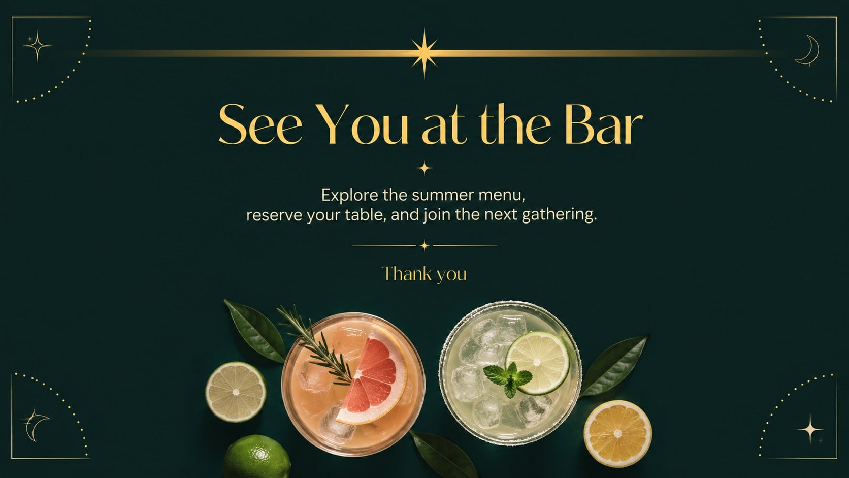 Modelo de apresentação Newsletter de Verão para Bar de Cocktails, slide 15