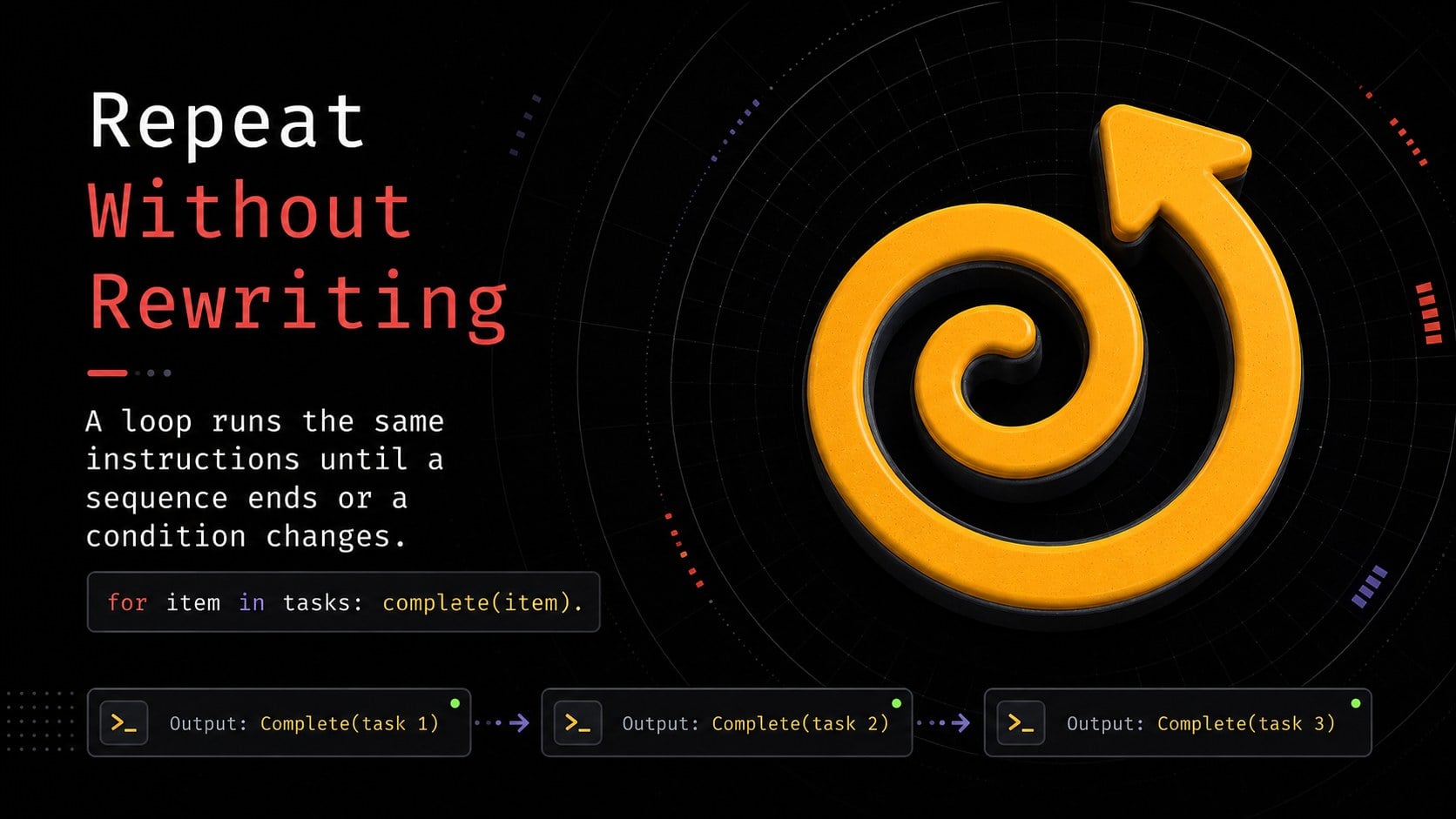 Coding Fundamentals Training Deck presentation template, slide 10