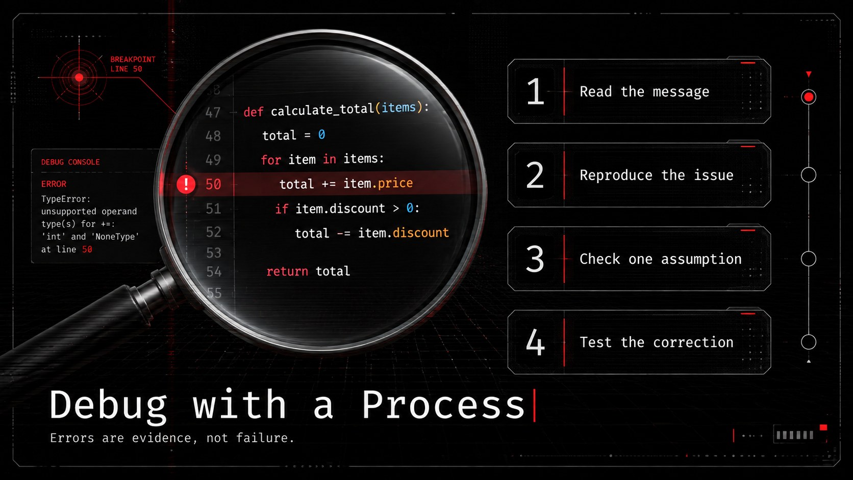 Coding Fundamentals Training Deck presentation template, slide 12