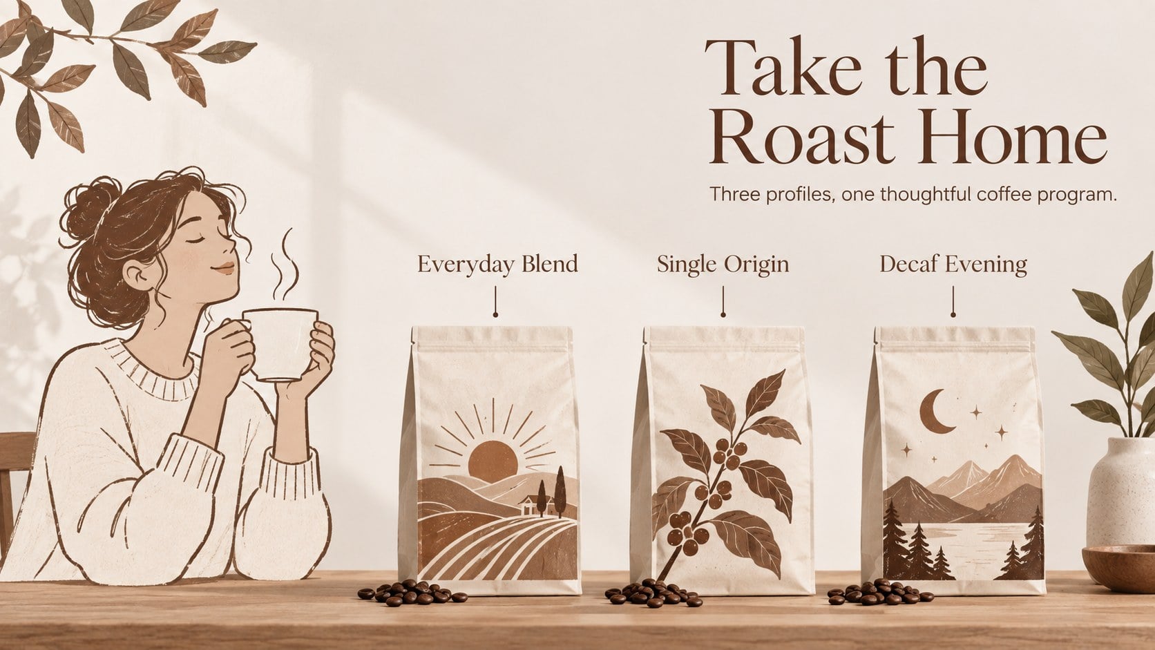 Coffee Shop Menu Slides: A Roaster's Story presentation template, slide 10