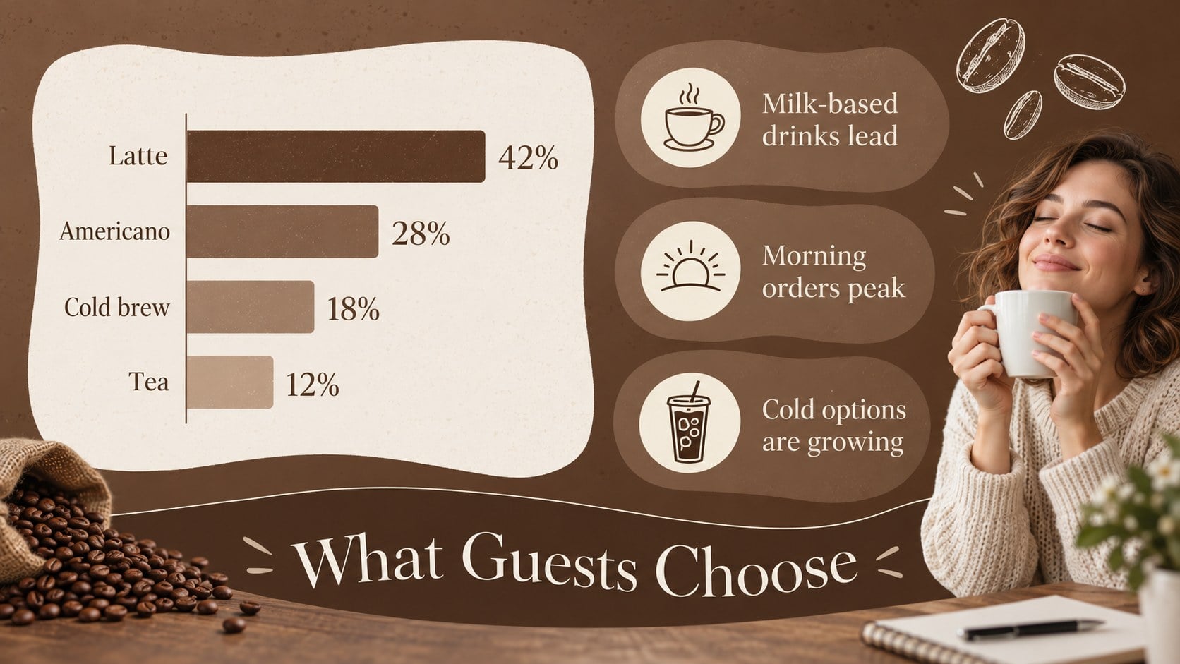 Coffee Shop Menu Slides: A Roaster's Story presentation template, slide 14