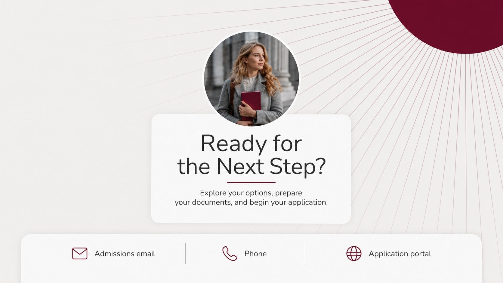 College Enrollment Orientation Deck presentation template, slide 13