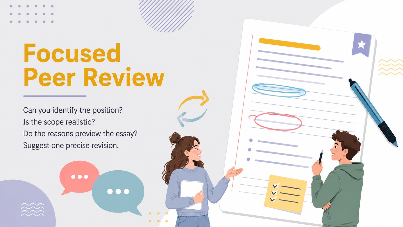 College Essay Thesis Builder Slides presentation template, slide 12