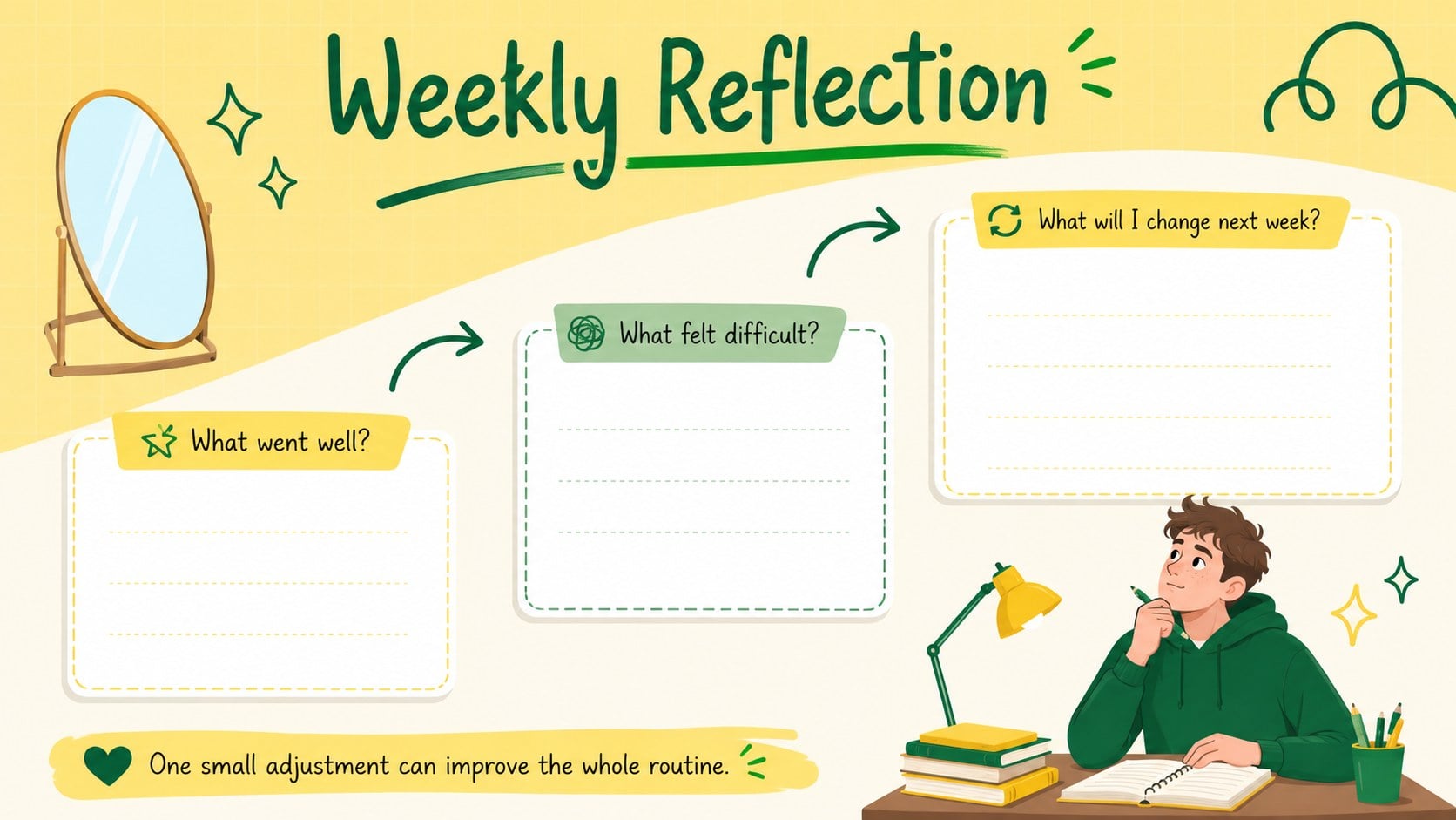 College Timetable and Study Planner presentation template, slide 14