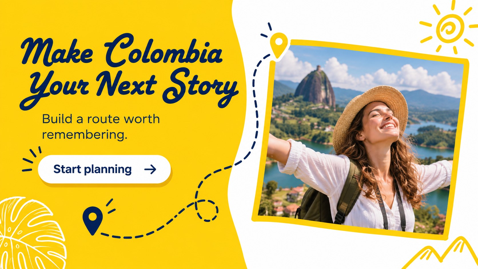 Modelo de apresentação Roteiro de Viagem pela Colômbia, slide 12