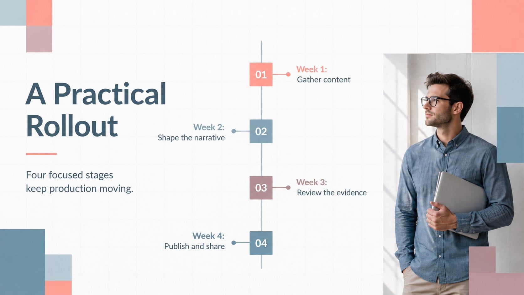 Color Block Slidedoc Kit presentation template, slide 11