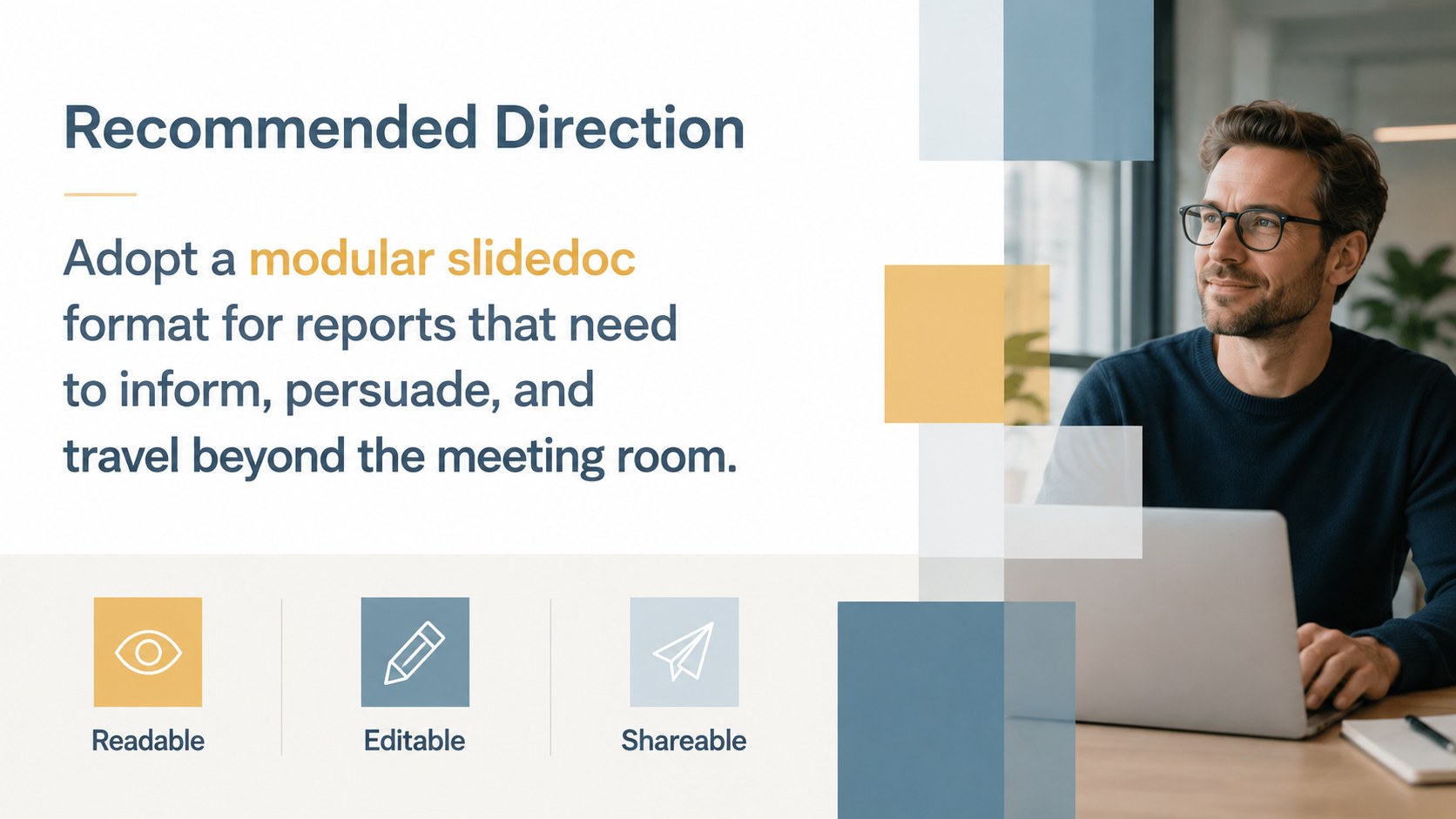 Color Block Slidedoc Kit presentation template, slide 13