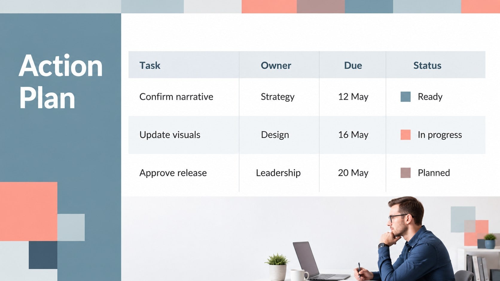 Color Block Slidedoc Kit presentation template, slide 14
