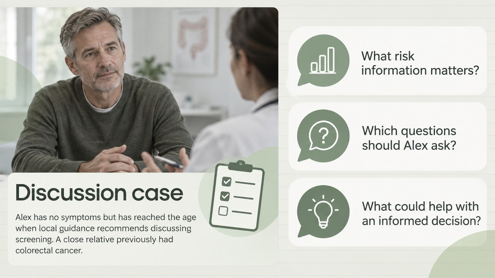 Colorectal Cancer Education Deck presentation template, slide 14