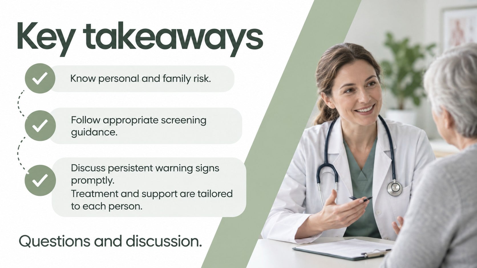 Colorectal Cancer Education Deck presentation template, slide 15