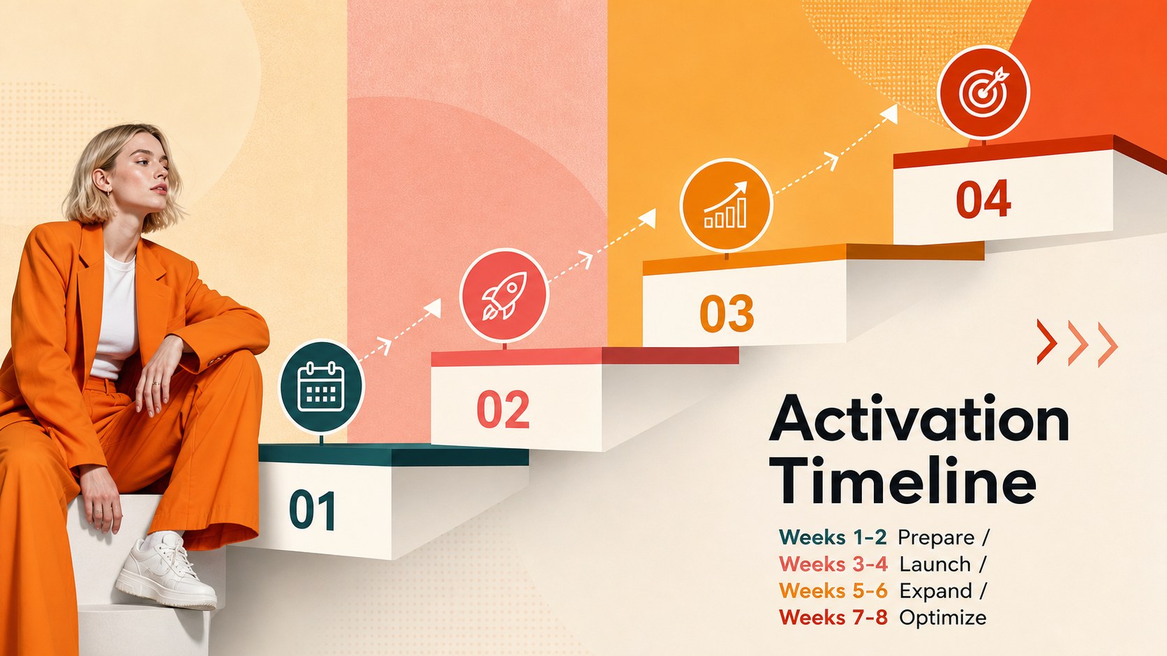 Colorful Digital Campaign Strategy Deck presentation template, slide 11
