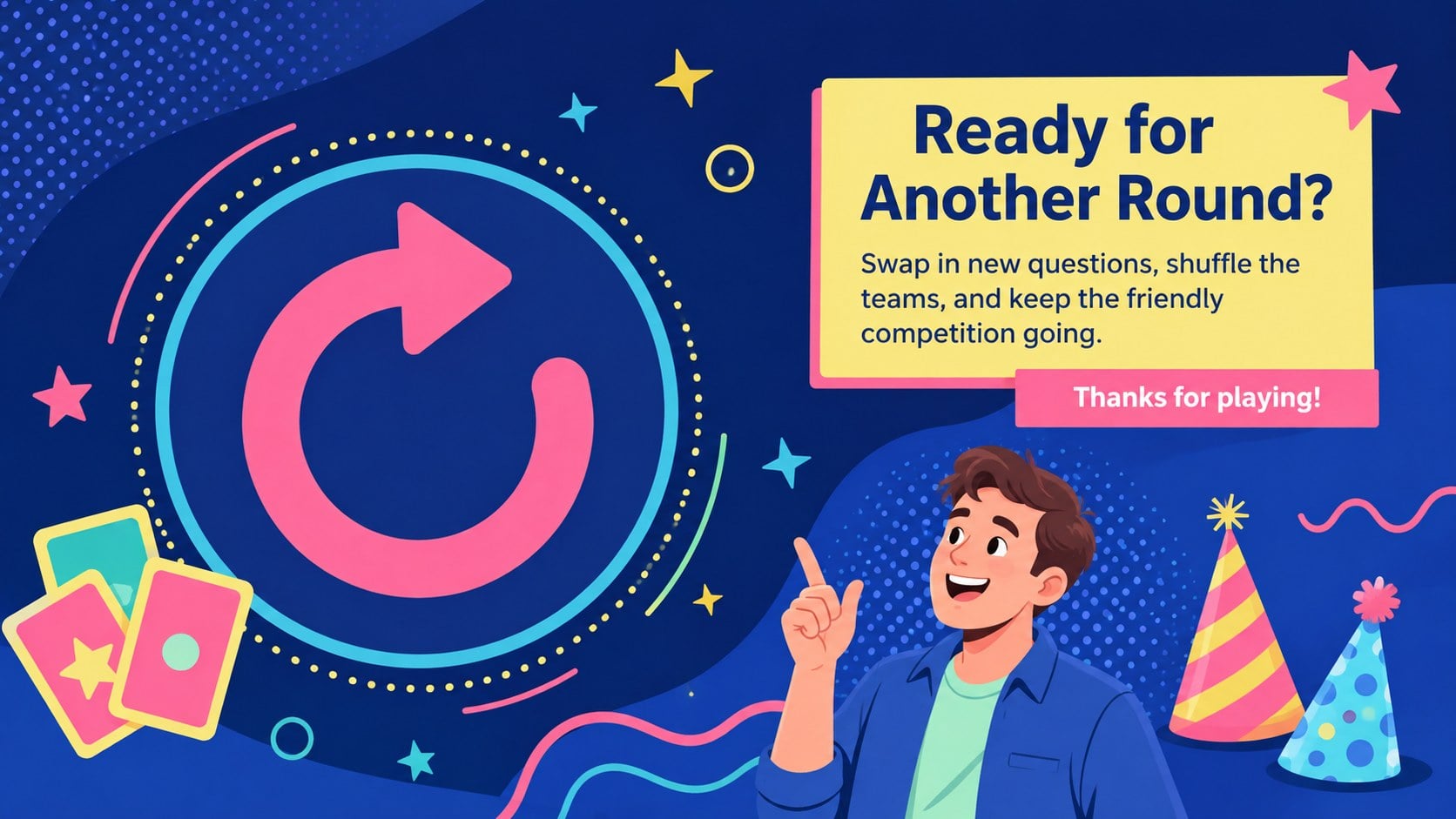Colorful Friendship Trivia Game Deck presentation template, slide 15