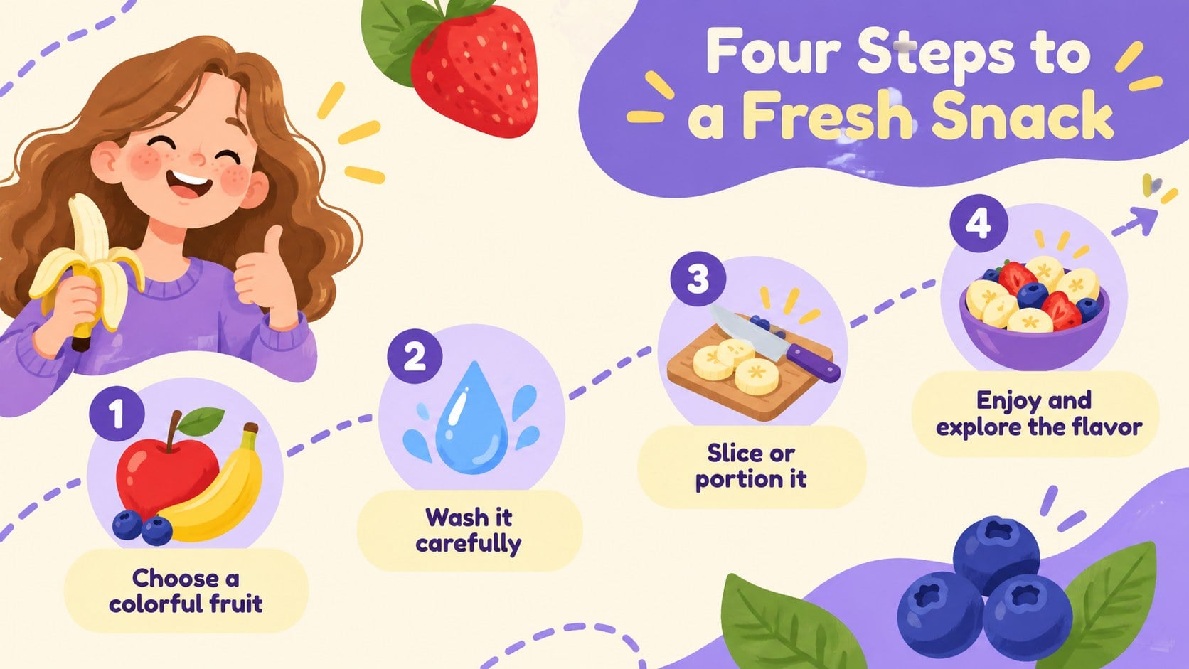 Colorful Fruit Presentation Theme for Playful Lessons presentation template, slide 6