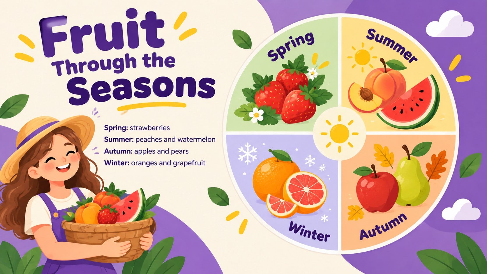 Colorful Fruit Presentation Theme for Playful Lessons presentation template, slide 8