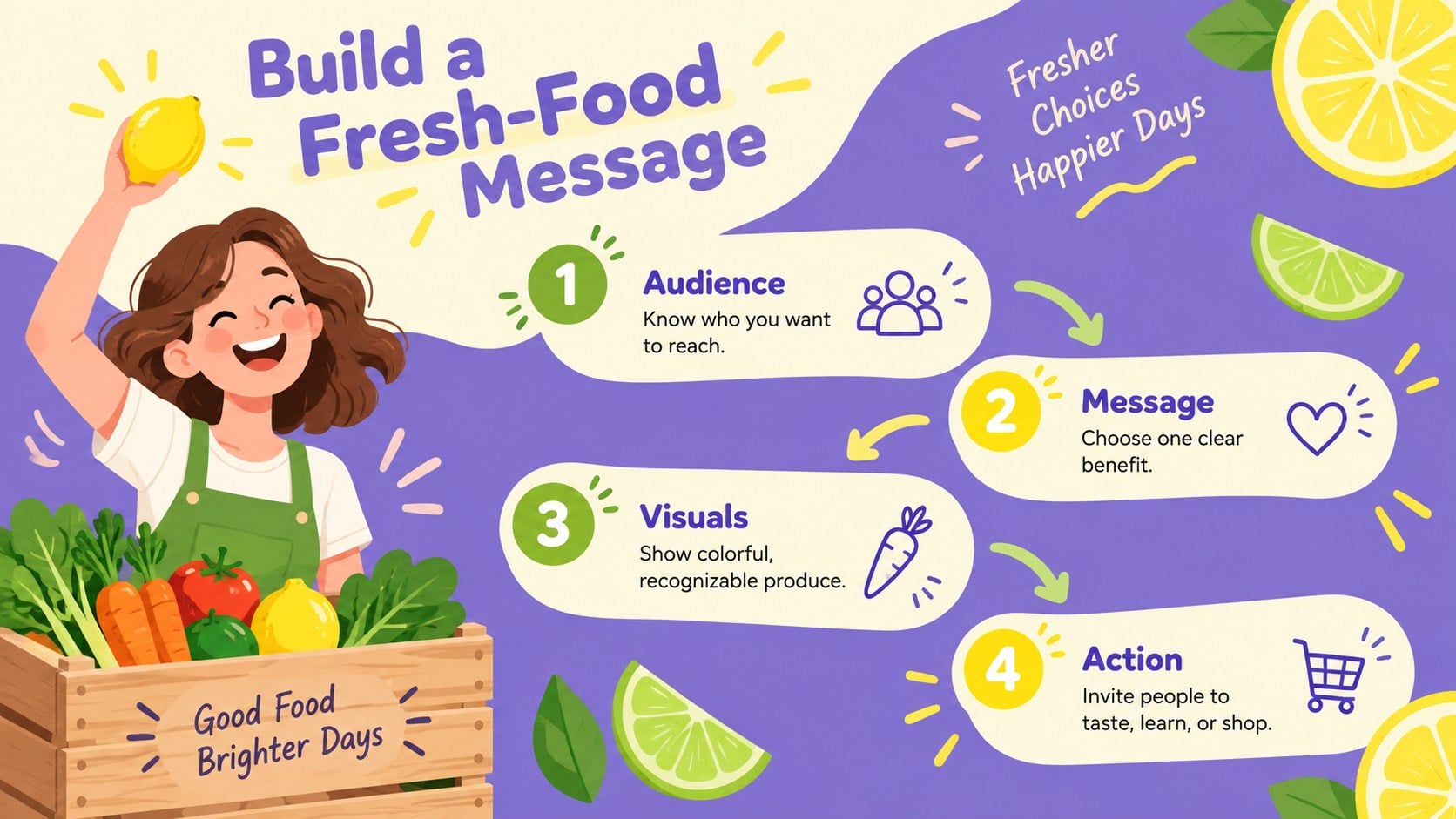 Colorful Fruit Presentation Theme for Playful Lessons presentation template, slide 10