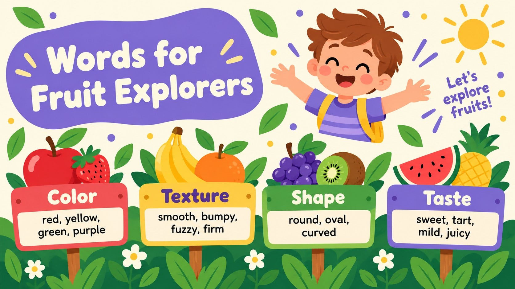Colorful Fruit Presentation Theme for Playful Lessons presentation template, slide 11