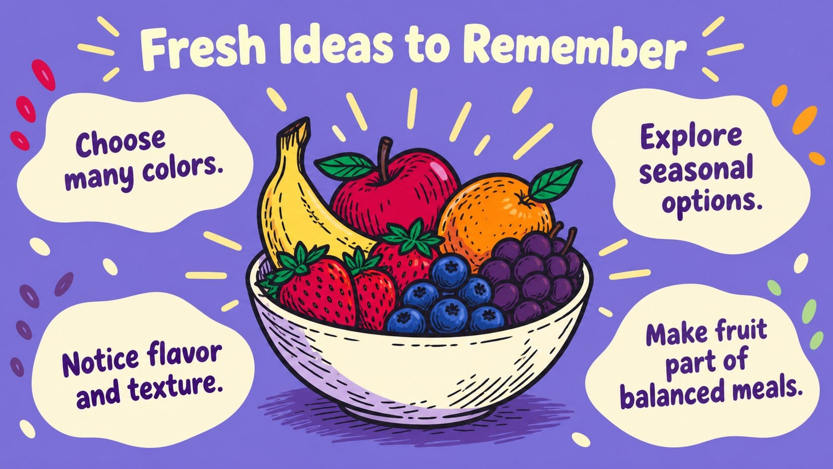 Colorful Fruit Presentation Theme for Playful Lessons presentation template, slide 12