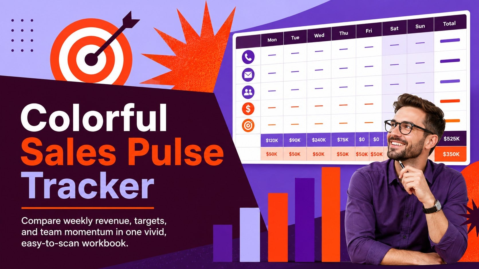 Colorful Sales Pulse Tracker