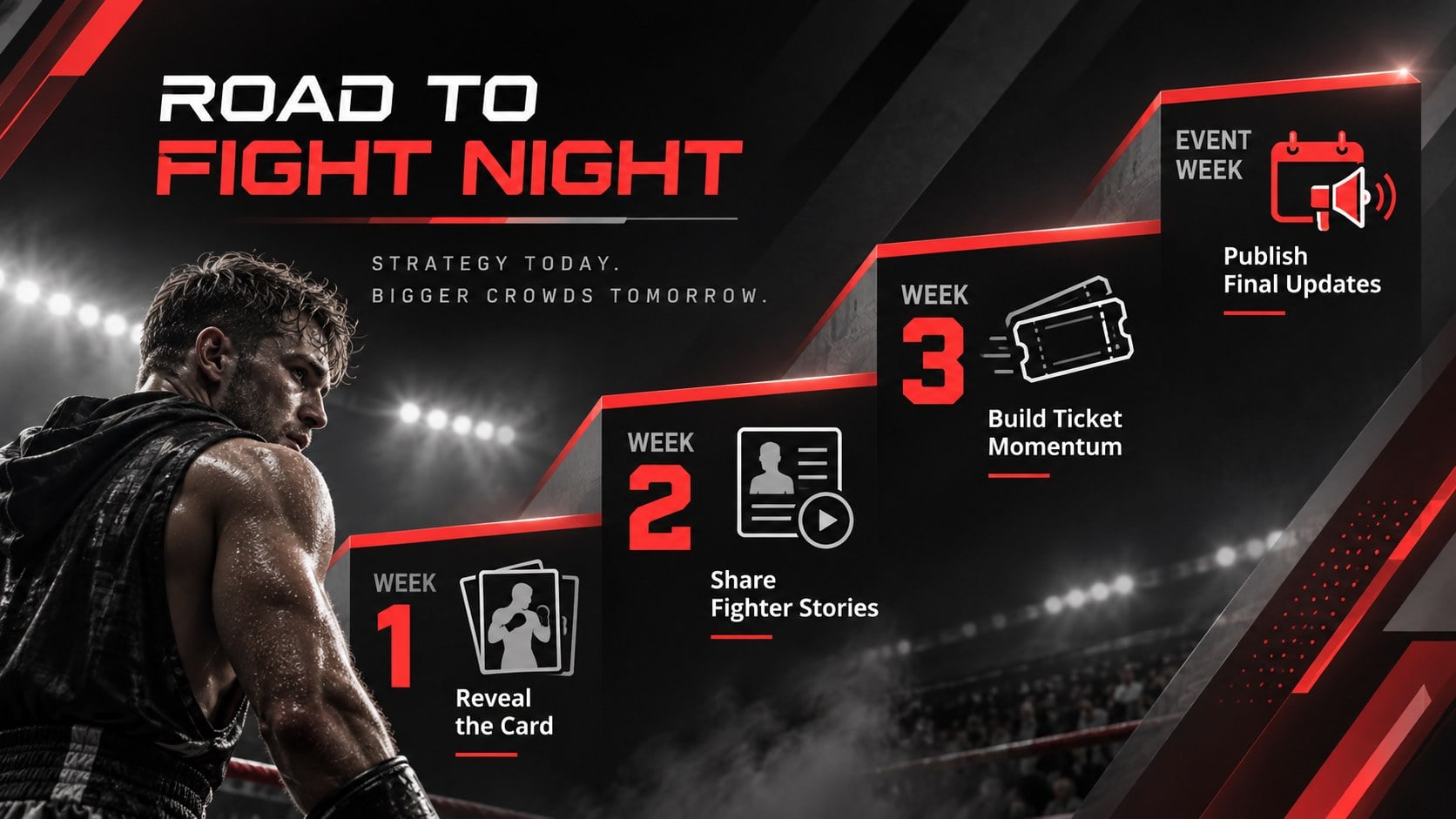 Combat Sports Bulletin Deck for Fight Promotions presentation template, slide 12