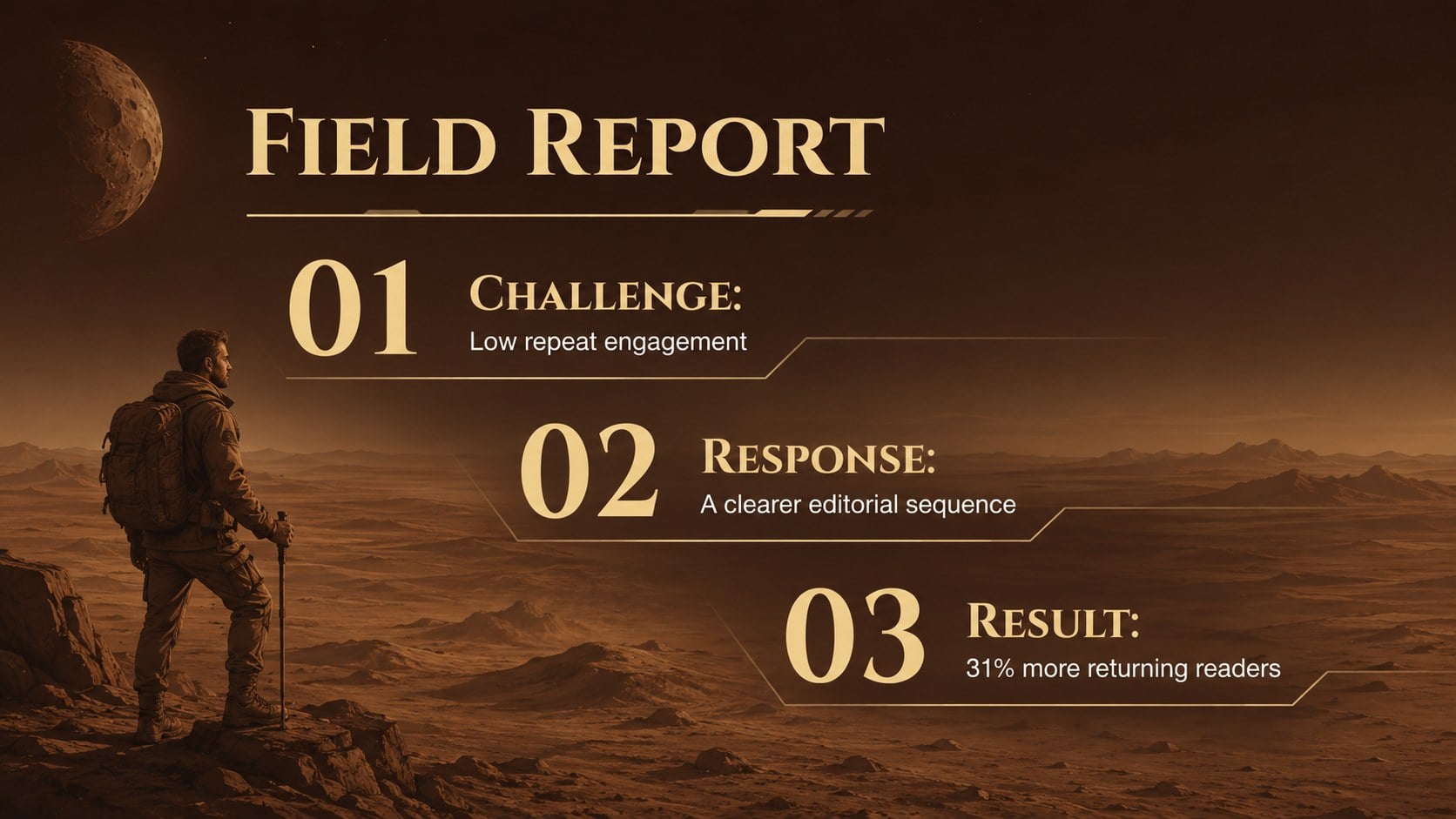 Cosmic Desert Newsletter Deck presentation template, slide 11