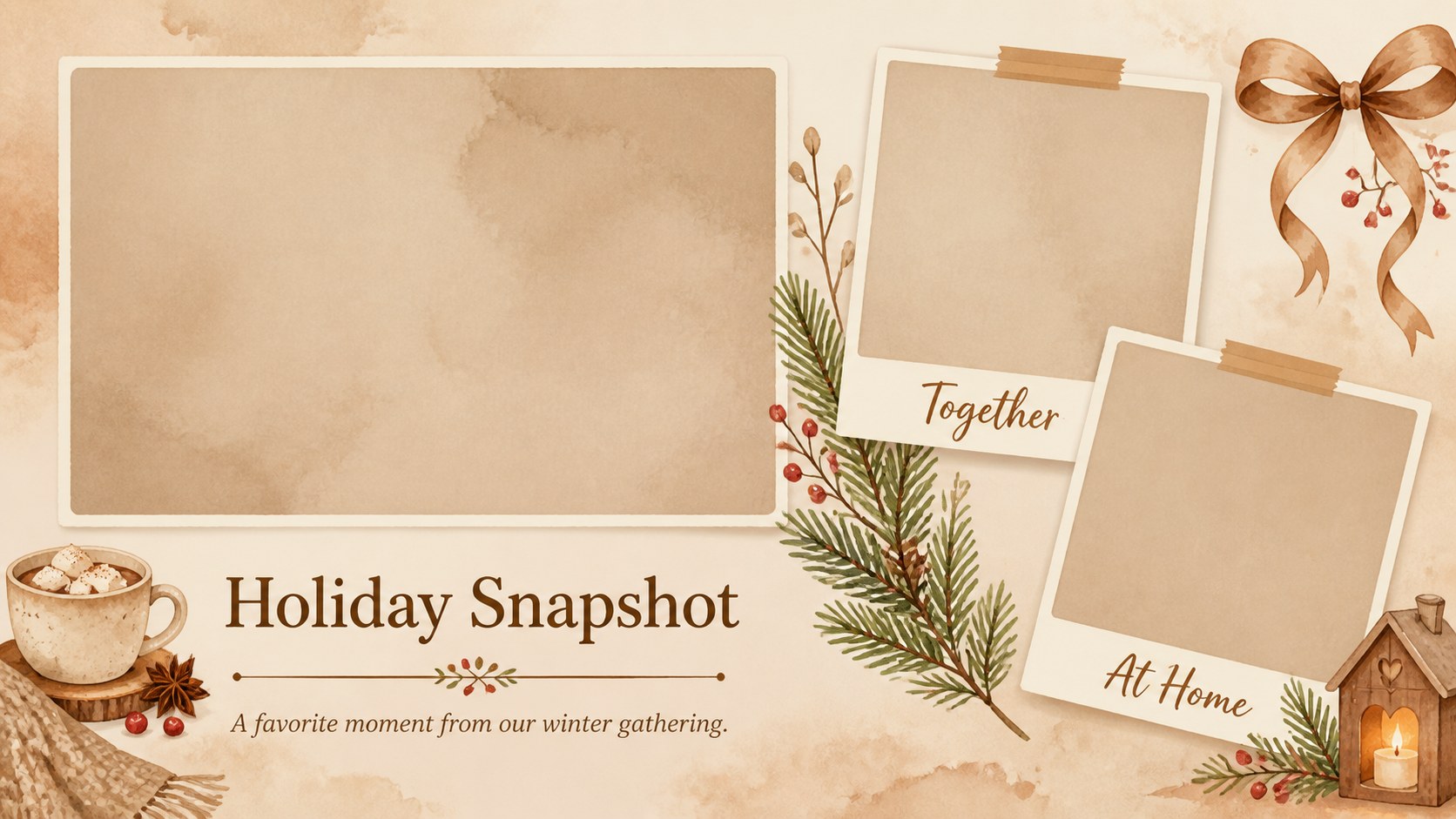 Cozy Holiday Foliage Slide Deck presentation template, slide 11