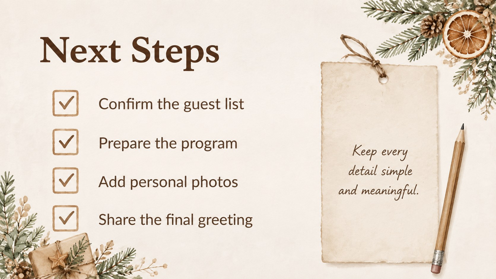 Cozy Holiday Foliage Slide Deck presentation template, slide 15