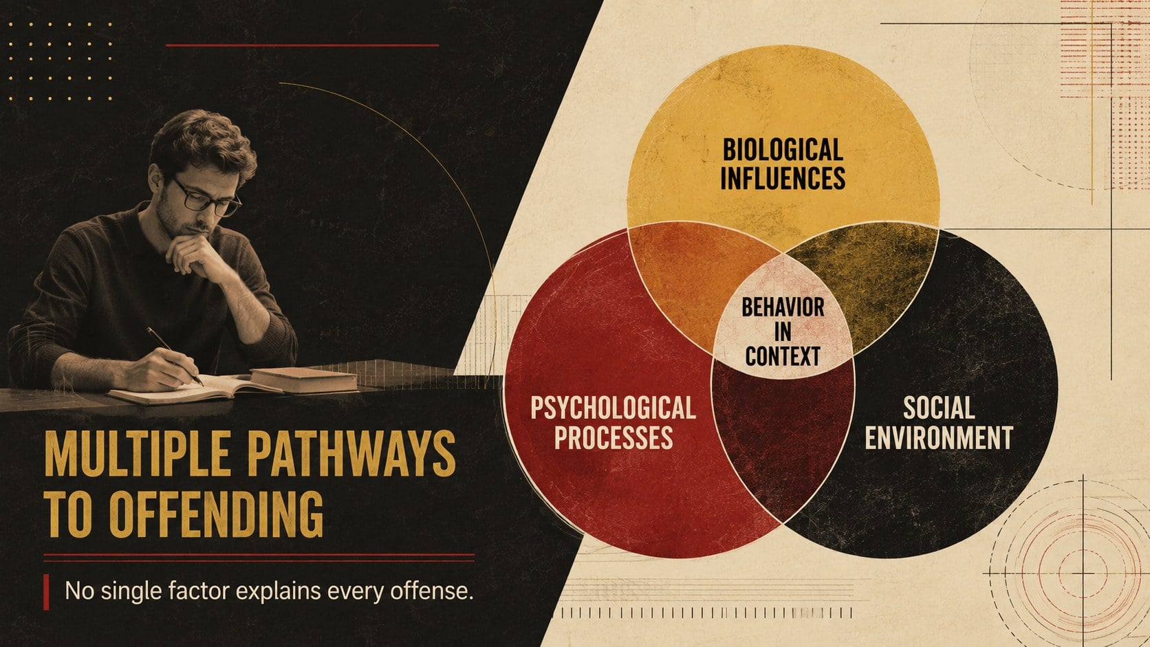 Criminal Psychology Theory Lecture Deck presentation template, slide 4