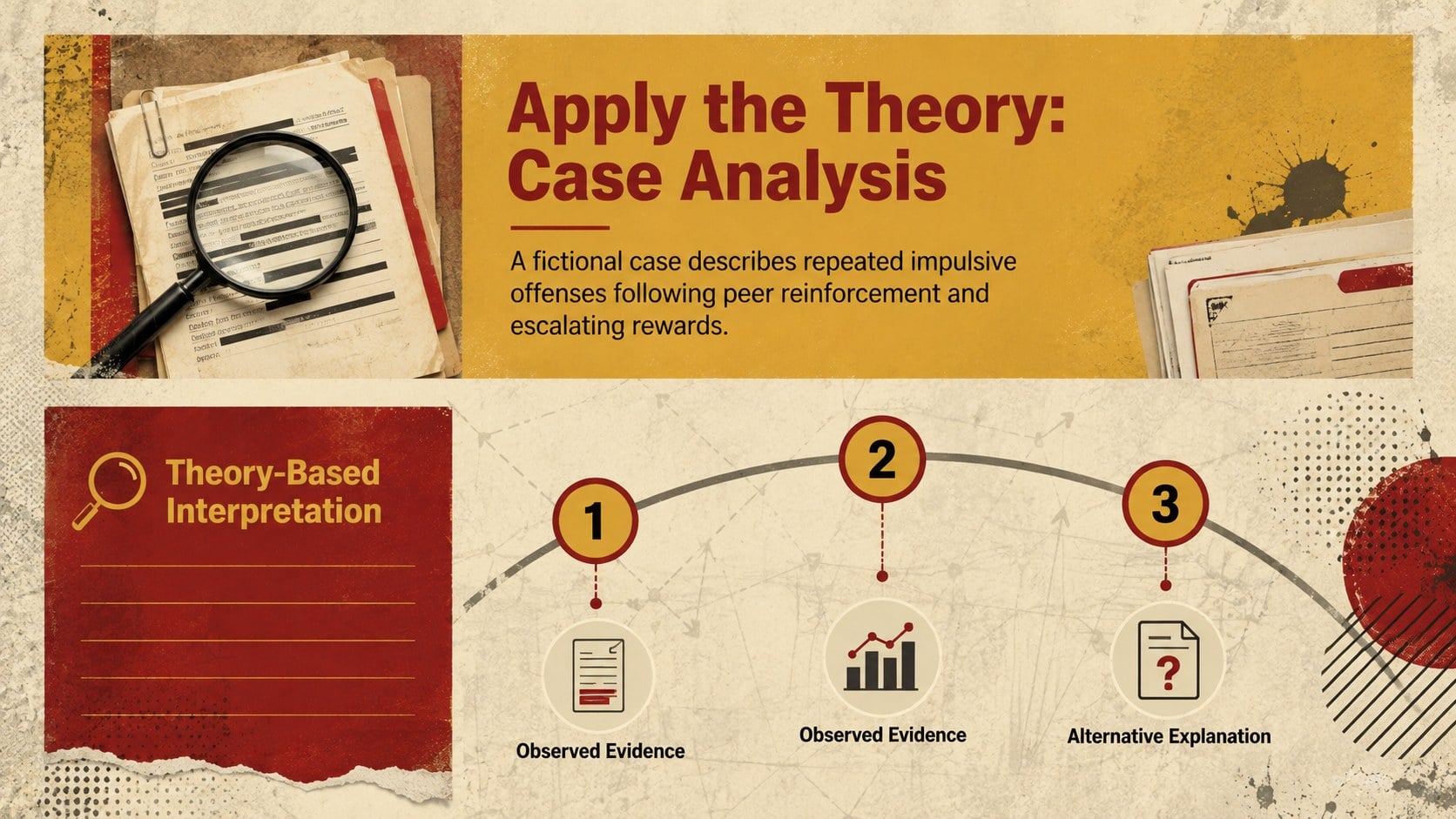 Criminal Psychology Theory Lecture Deck presentation template, slide 12