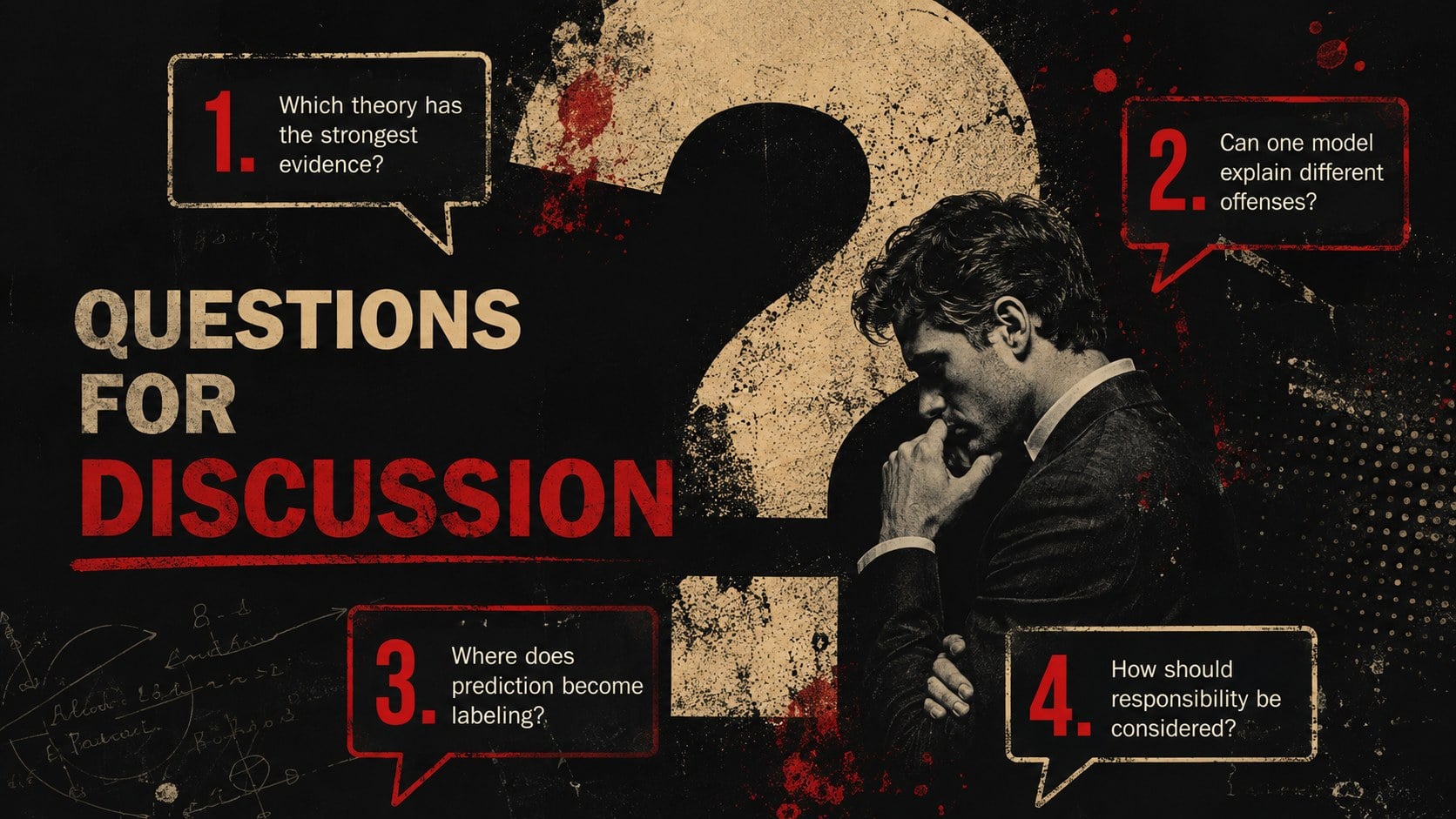 Criminal Psychology Theory Lecture Deck presentation template, slide 14