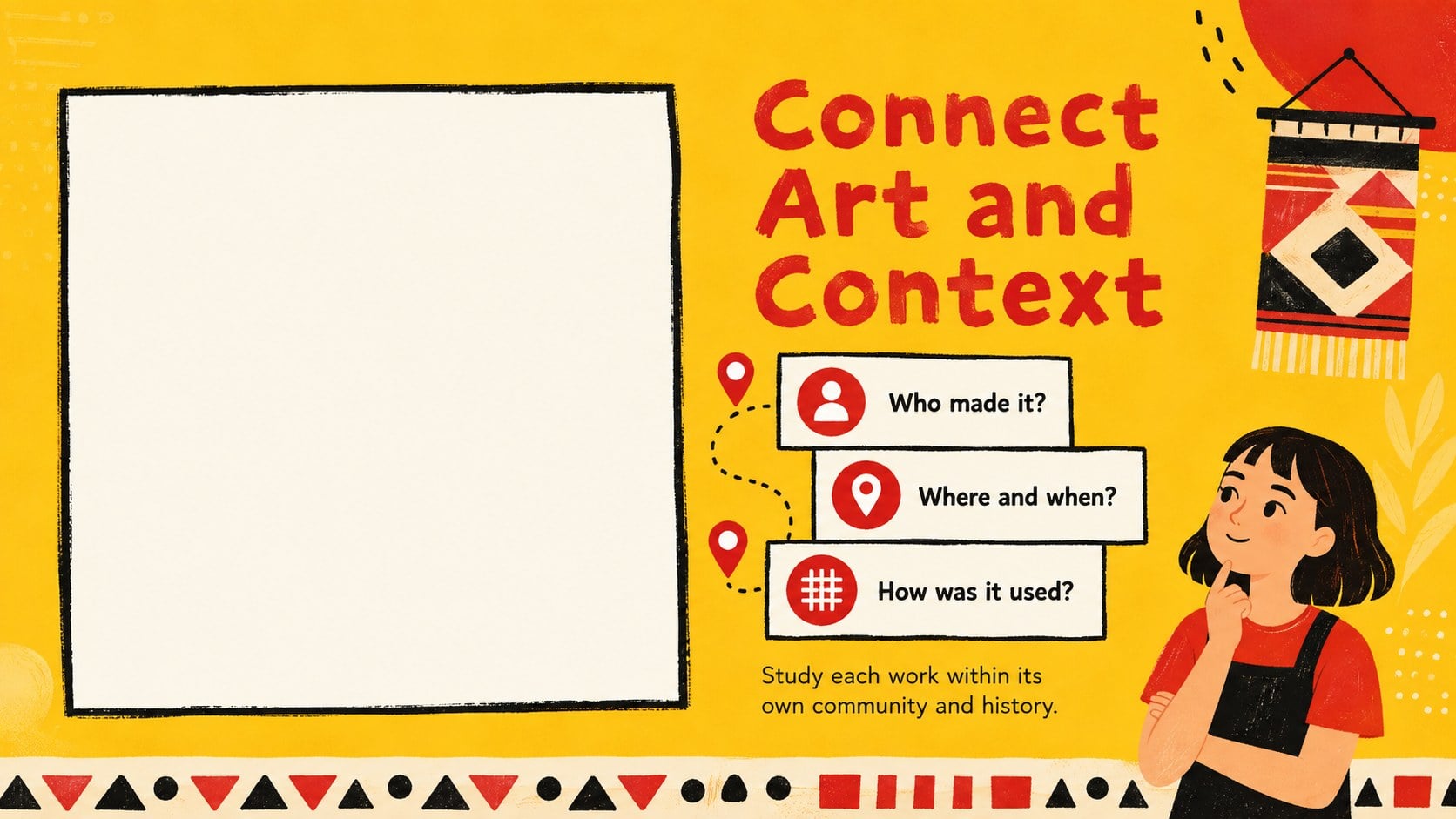 Cultural Motif Art Lesson Deck presentation template, slide 9