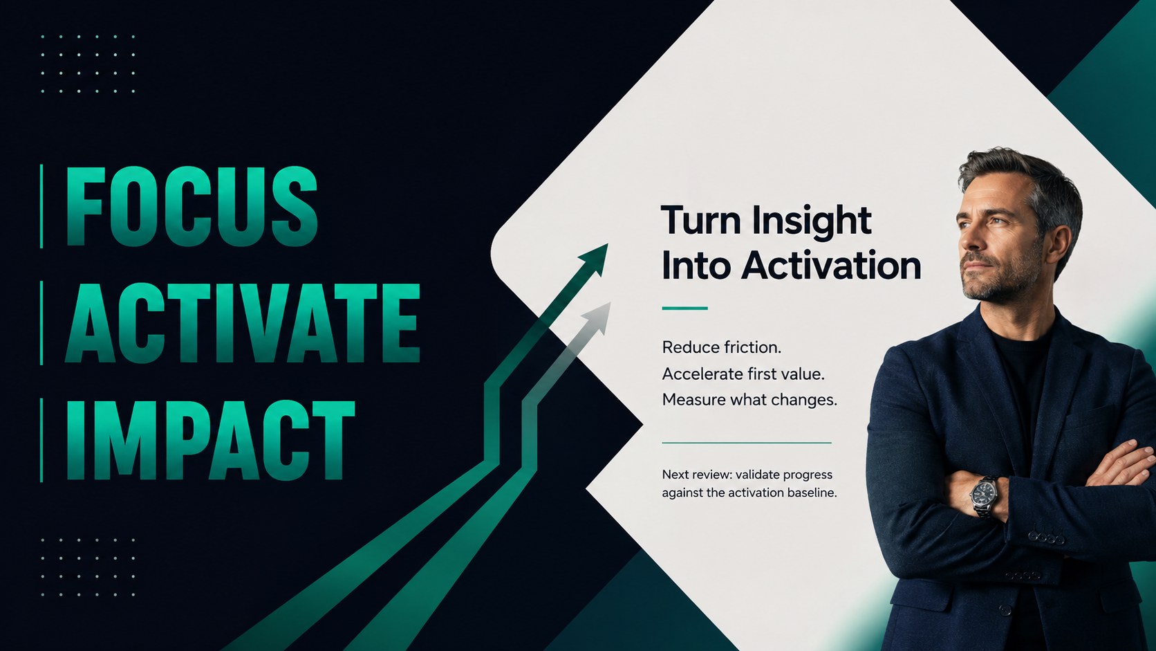 Customer Activation Metrics Deck presentation template, slide 15