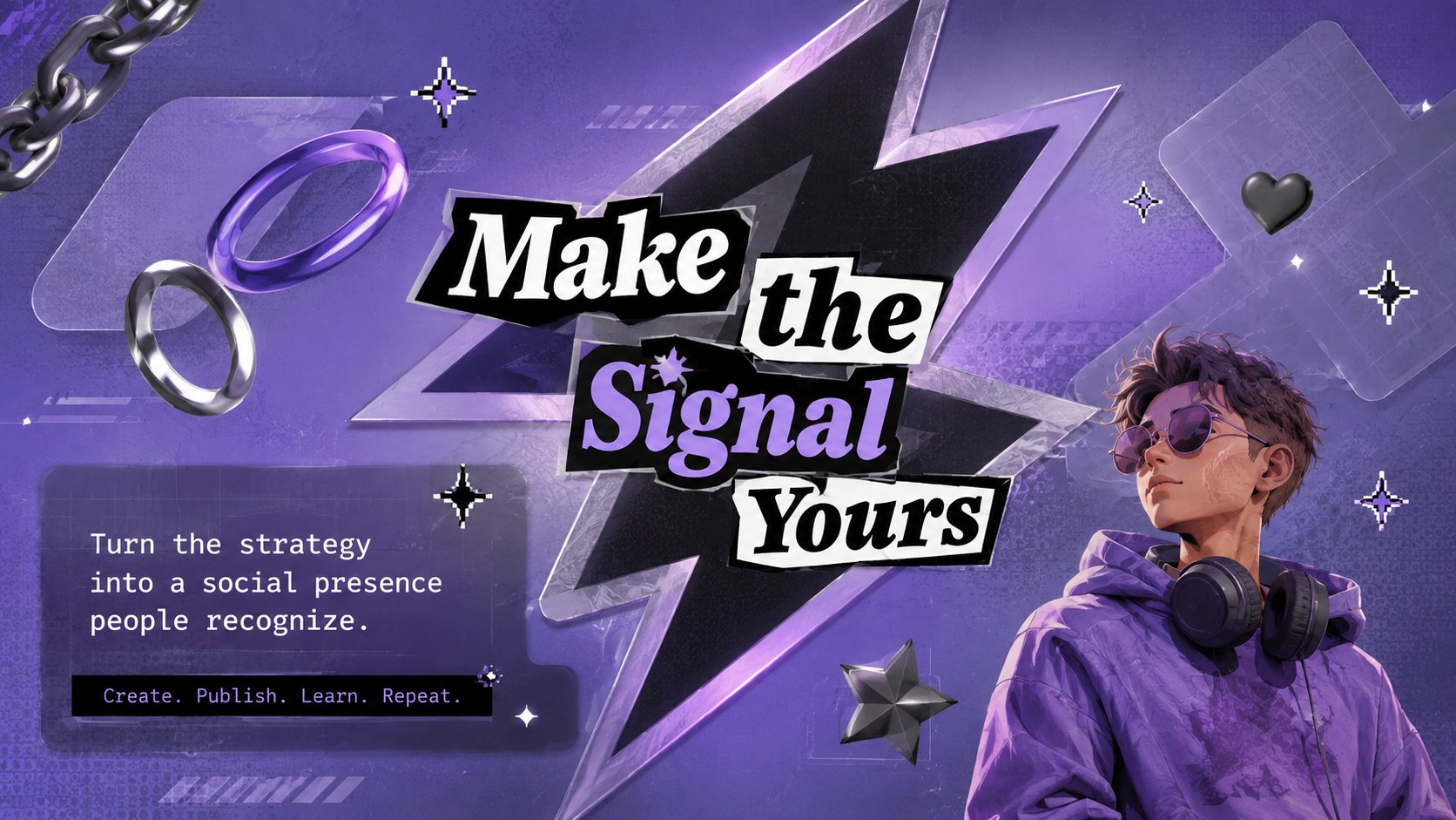 Modelo de apresentação Identidade visual y2k para redes sociais, slide 15