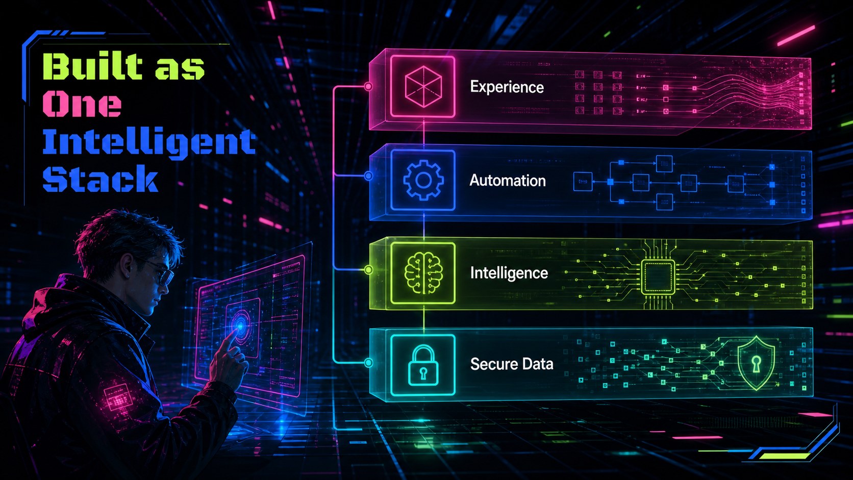 Cyberpunk Tech Pitch Deck presentation template, slide 10