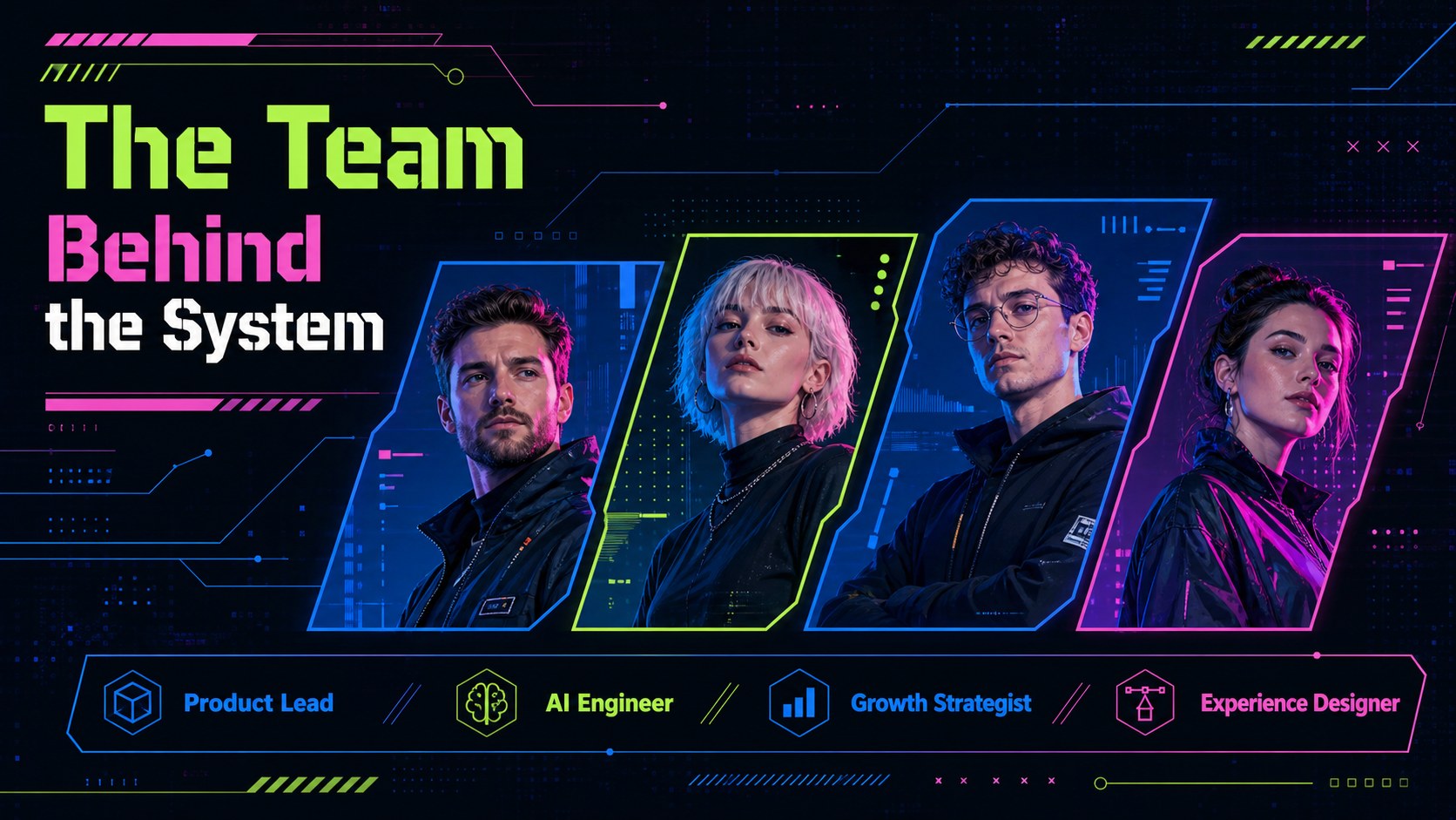 Cyberpunk Tech Pitch Deck presentation template, slide 14