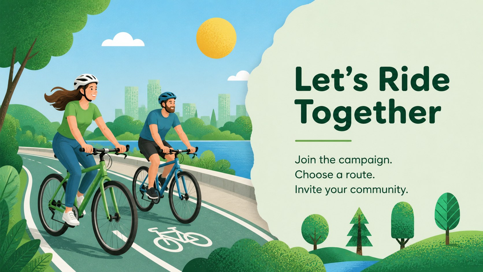 Modelo de apresentação Campanha de Conscientização sobre Bicicletas, slide 15