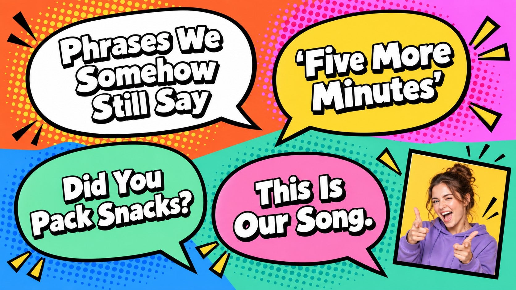 Dating Recap Presentation: Pop Art Love Story Deck presentation template, slide 11