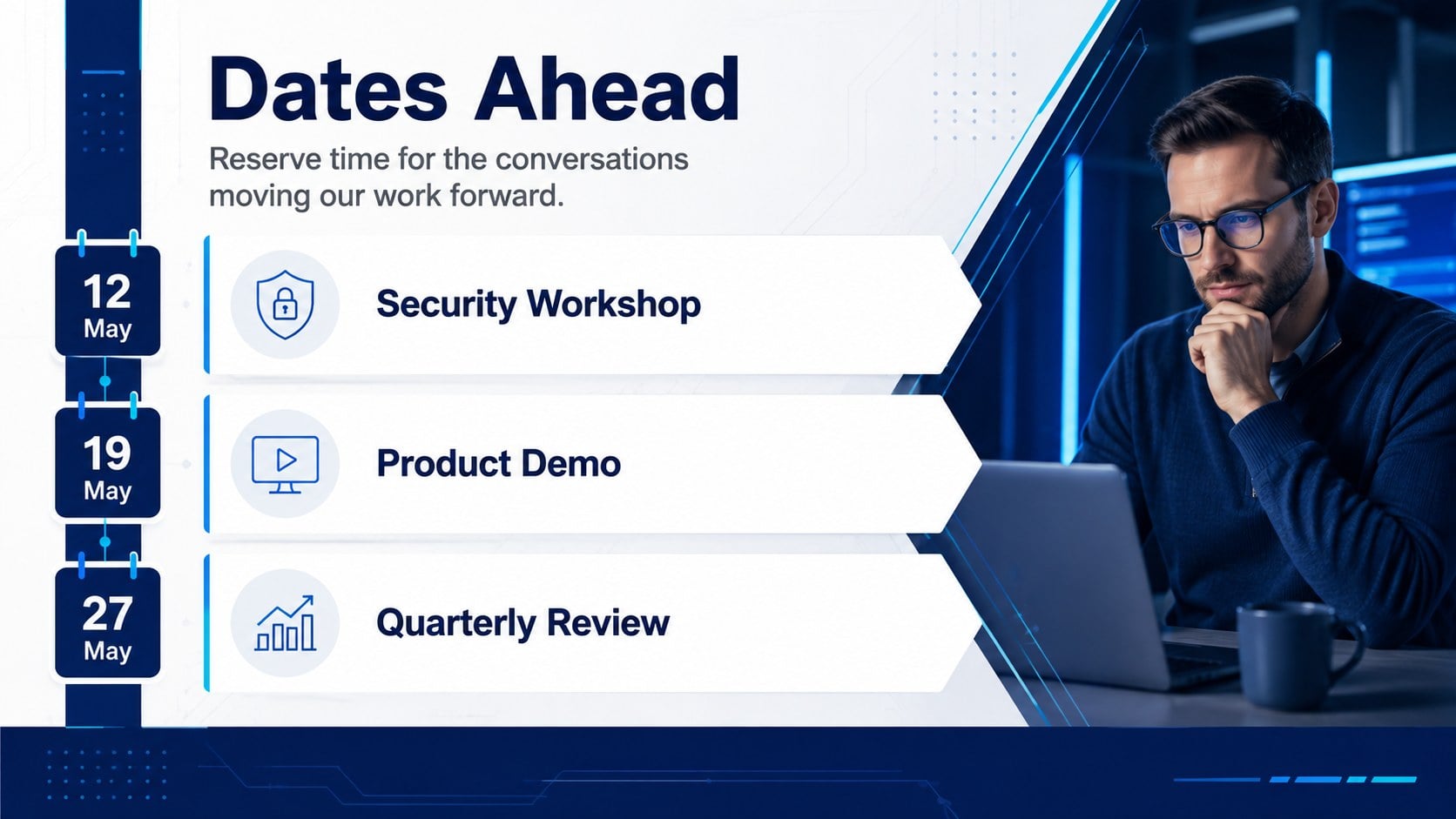 Digital Update Bulletin Deck presentation template, slide 10